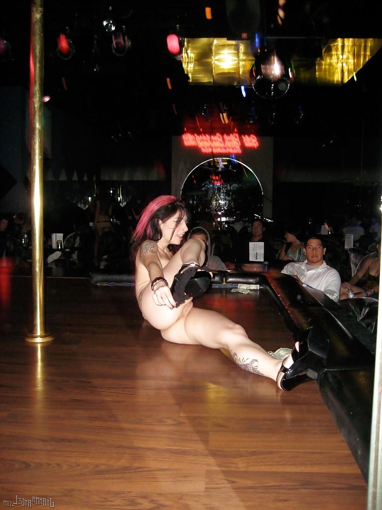 16P Clothed amateur milf Joanna Angel dose a sexy striptease dance