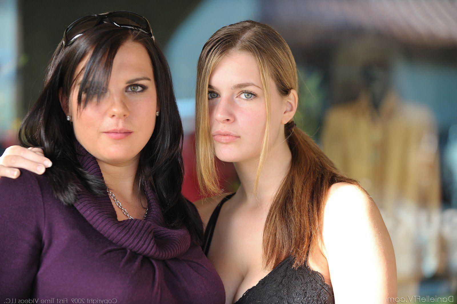15P Pictures of Danielle FTV enjoying some lesbian nipple licking