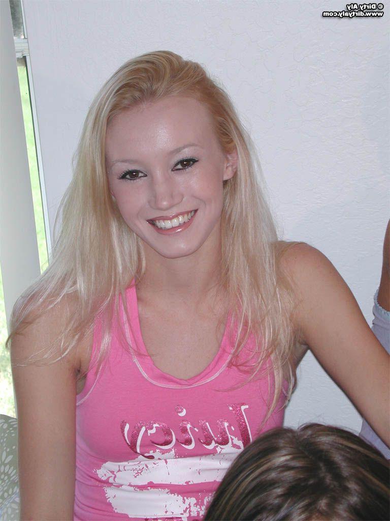 20P Pictures of Dirty Aly enjoying a hot lesbian orgy