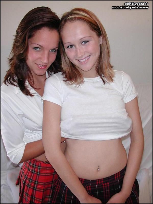 20P Pictures of two lesbian schoolgirls making out