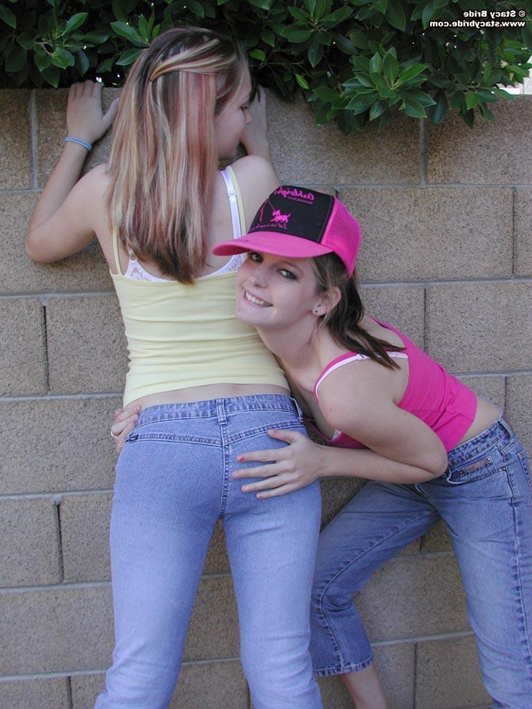 20P Pictures of two teen coeds getting naked and making out