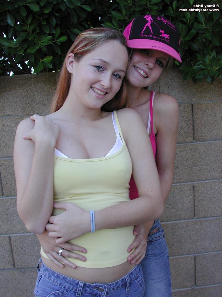 20P Pictures of two teen coeds getting naked and making out