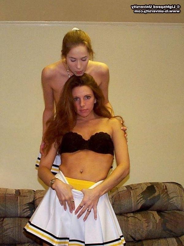 15P Pictures of 2 amateur cheerleaders having some fun