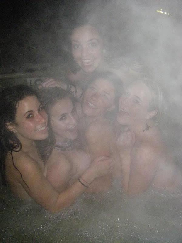 14P Hot lesbian college girls go wild at a party