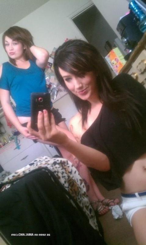 14P Camwhoring lesbian BFFs posing slutty at home