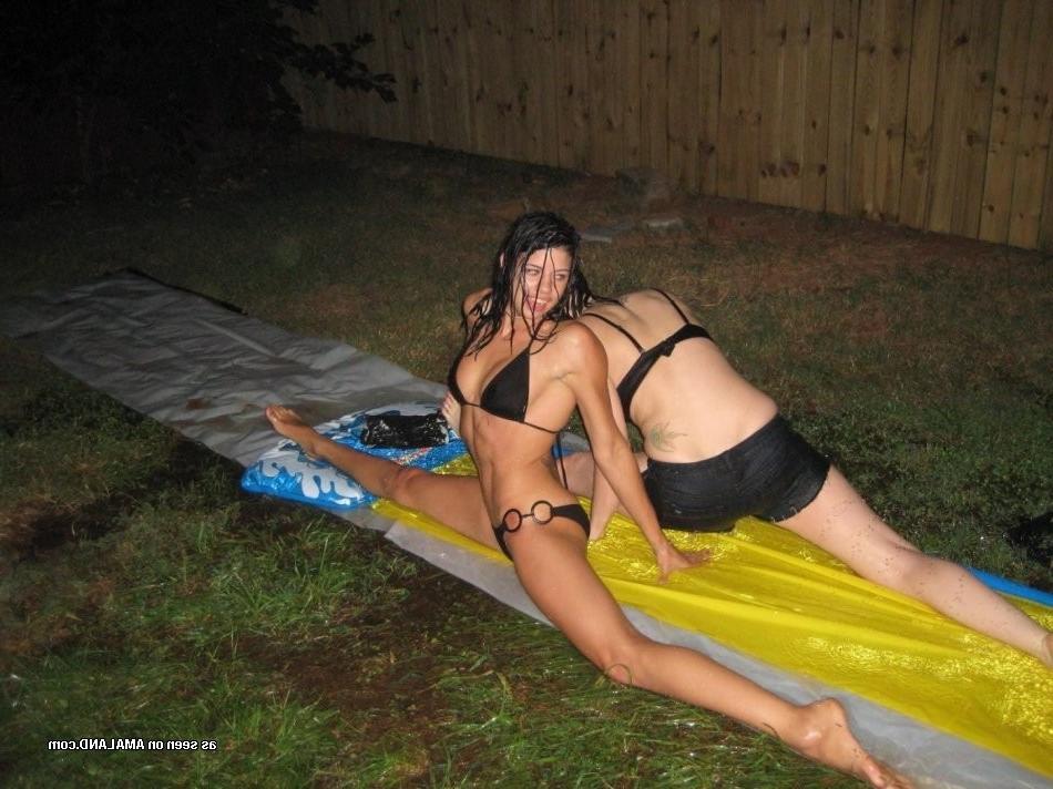 15P 18 year old lesbian amateur GFs licking pussies in candid photos