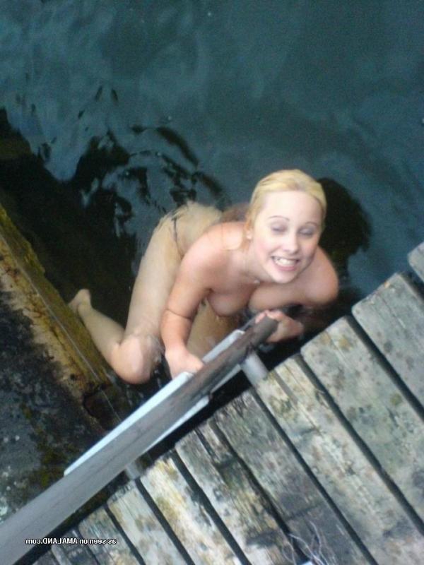 15P Kinky wild horny Swedish lesbian teens skinny-dipping