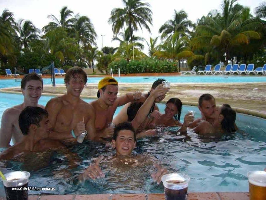 15P Picture selection of naughty amateur bikini lesbos getting wild outdoors 