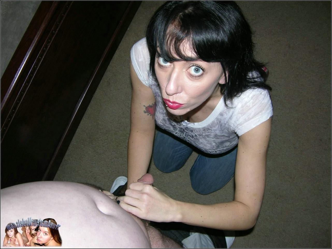 25P Hot Busty Amateur Milf Stroking Guy Messy Cum Blasting Handjob