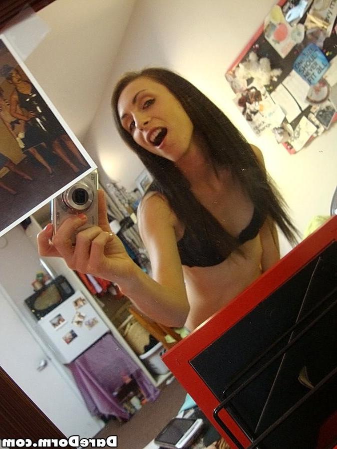 15P Drunk lesbian freshmen college GFs strip and kiss in dorm room