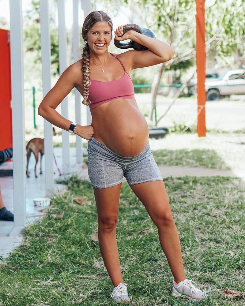 18P Pregnant amateur Megan with huge belly