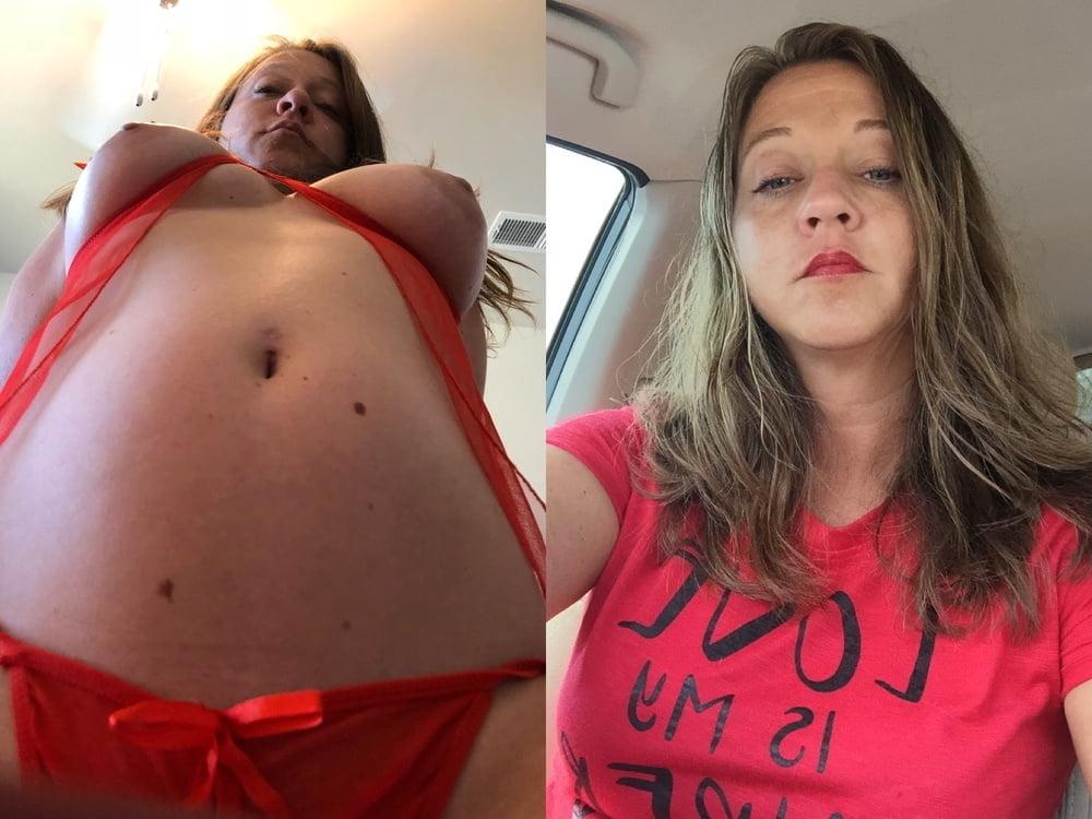25P Sexy amateur sluts on off dressed undressed before after