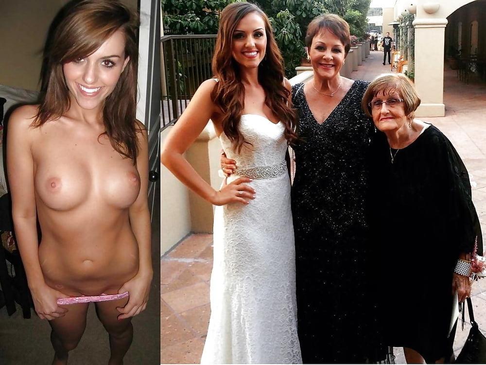 25P Sexy amateur sluts on off dressed undressed before after