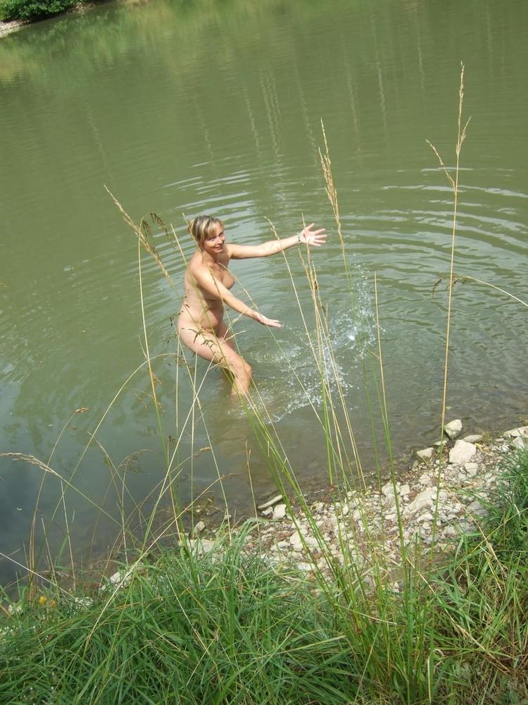 22P Eastern European Skinny Dipping Milf