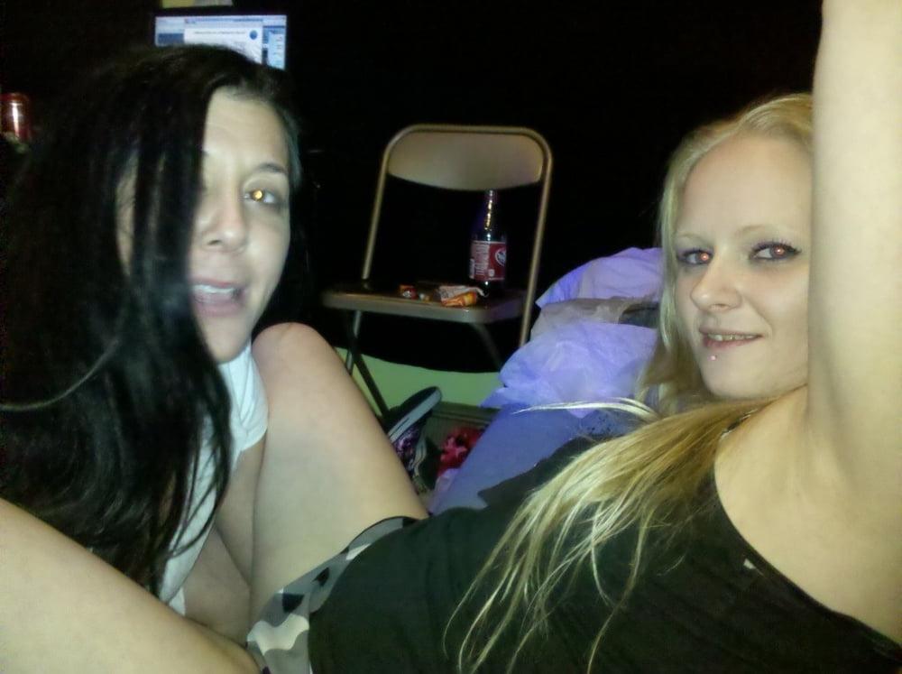 25P blonde and dark lesbian