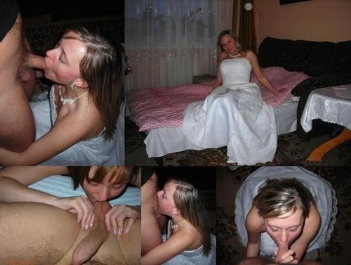 25P Hot amateur brides exposed dressed undressed on off