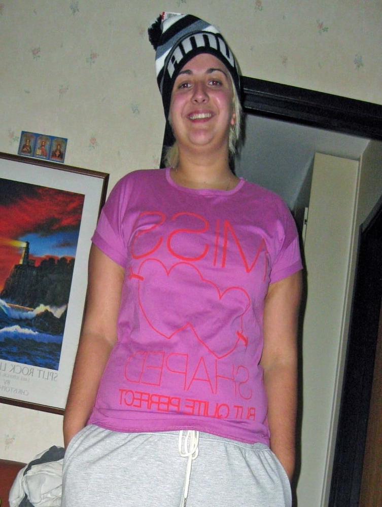 12P Young lesbian Skype friend show her new bra