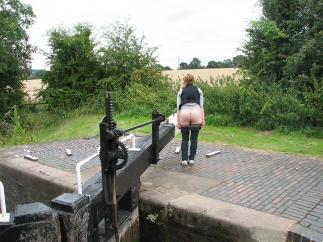 25P Blonde milf public