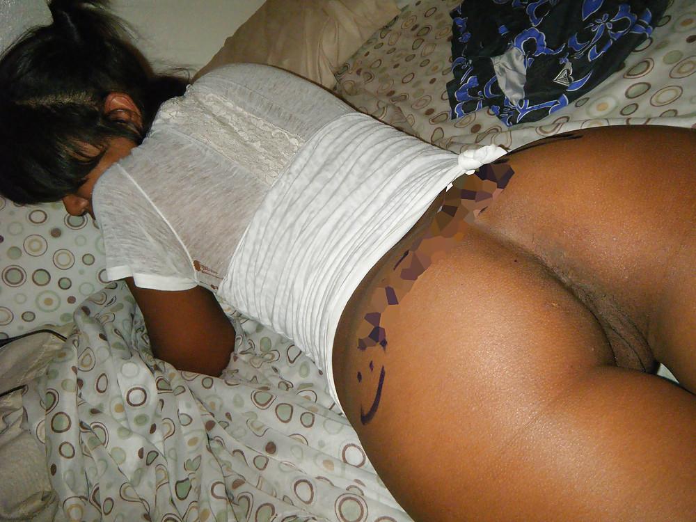 9P Ebony for white cock!