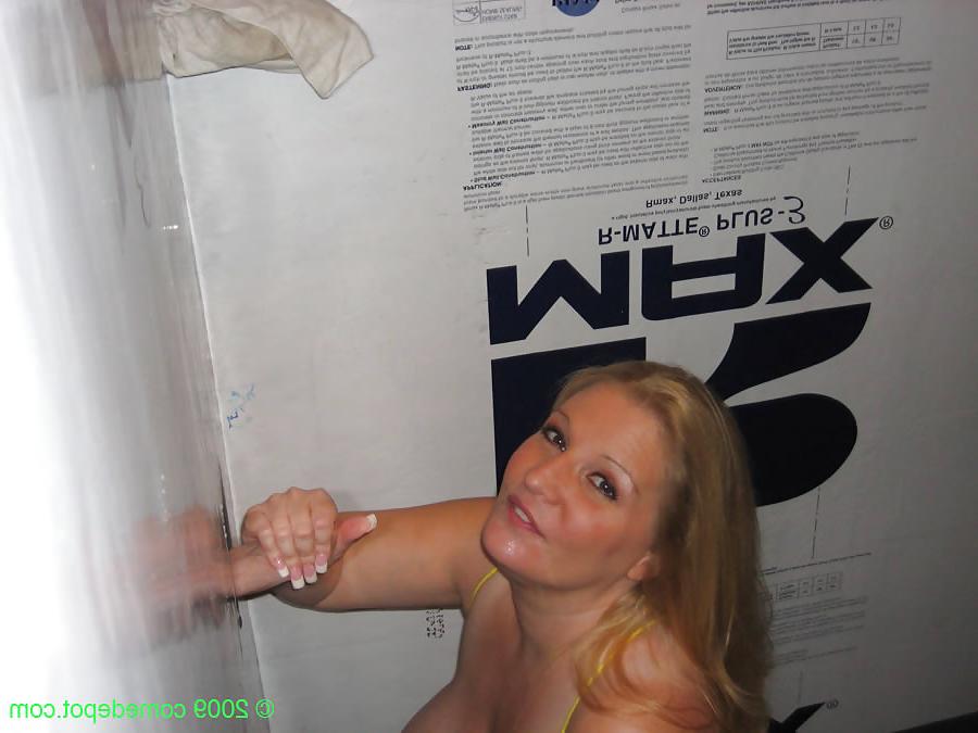 12P Wife sucks and fucks at the Glory Hole