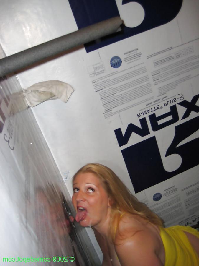 12P Wife sucks and fucks at the Glory Hole