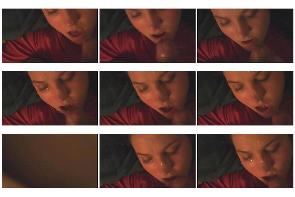 4P Screencaps NEW of my ex amateur teen GF facial COMMENTS 