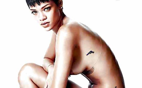 25P Rihanna - Ebony Pop Temptress Gagging for cock