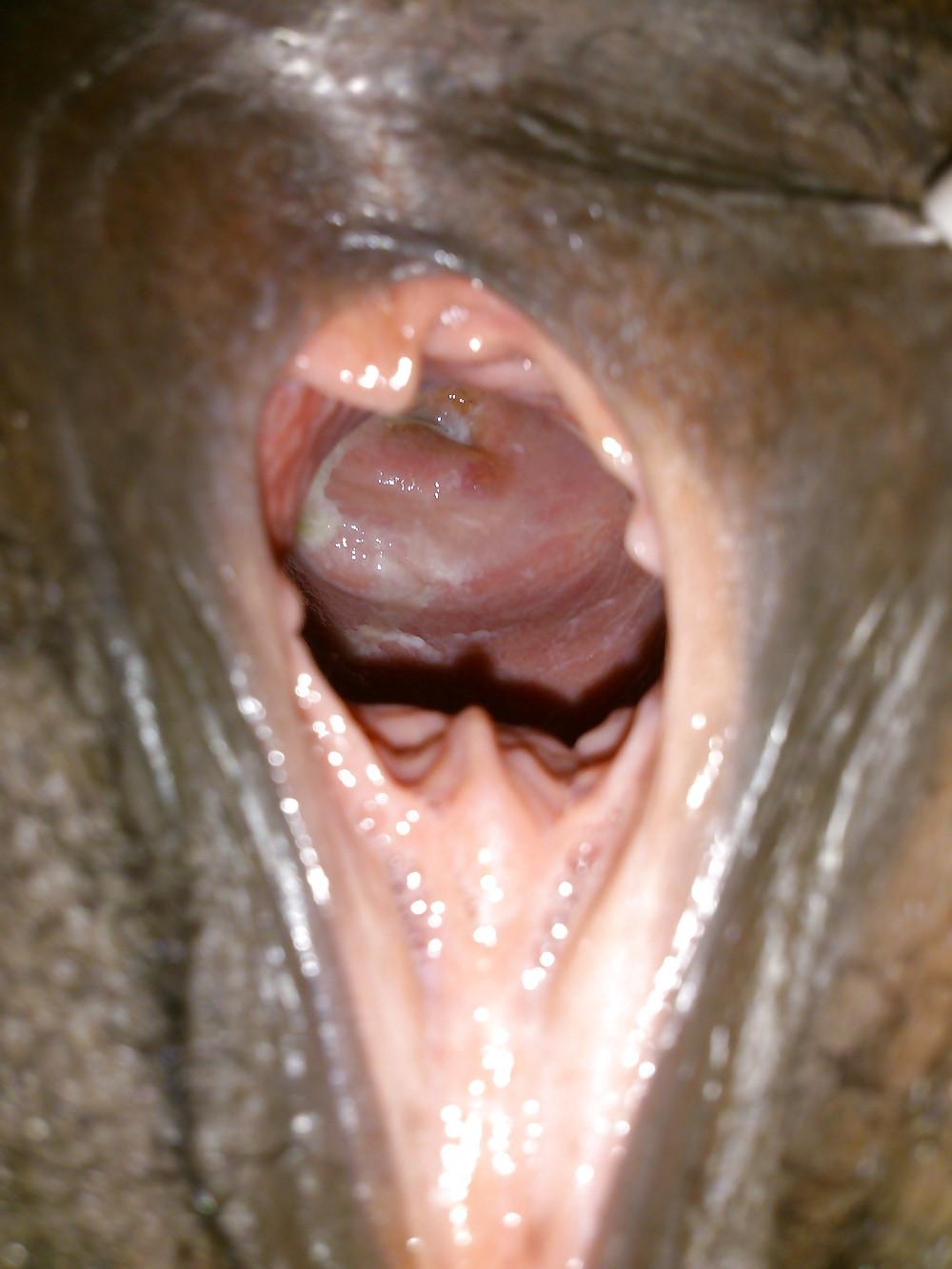 15P Ebony gapes