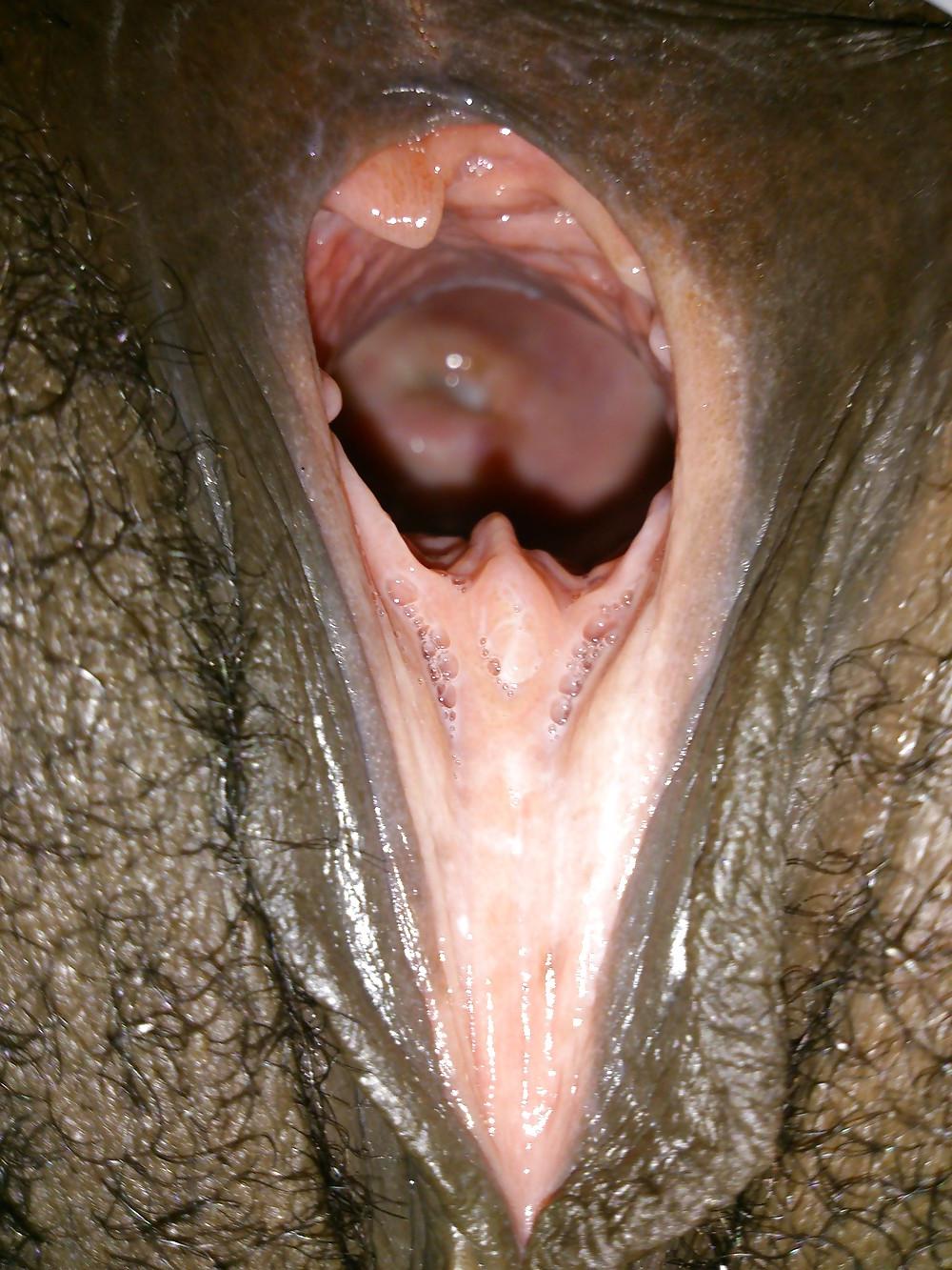 15P Ebony gapes