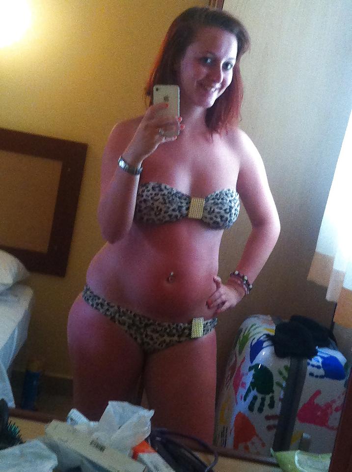 6P Amateur teen red head