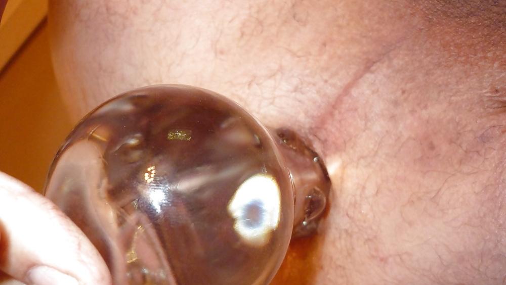 22P Huge glass dildo