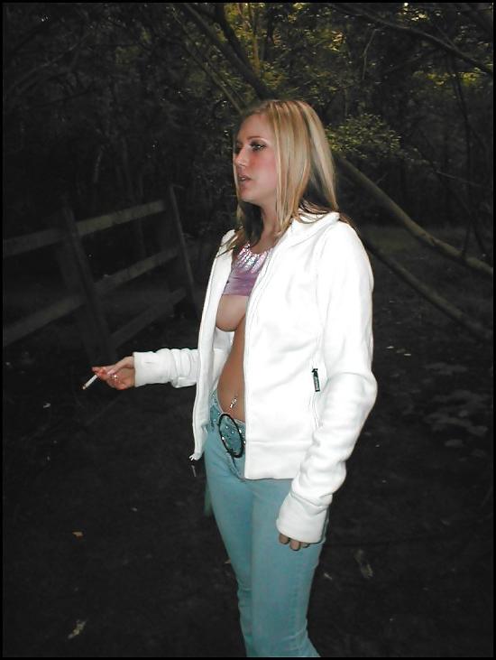 25P Leggy blonde with perky tits