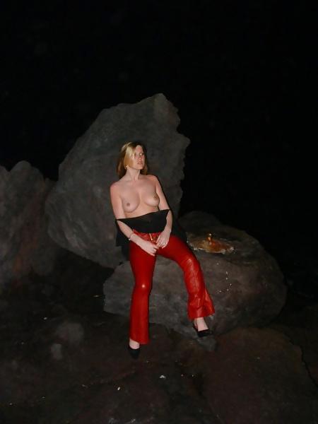 25P Leggy blonde with perky tits