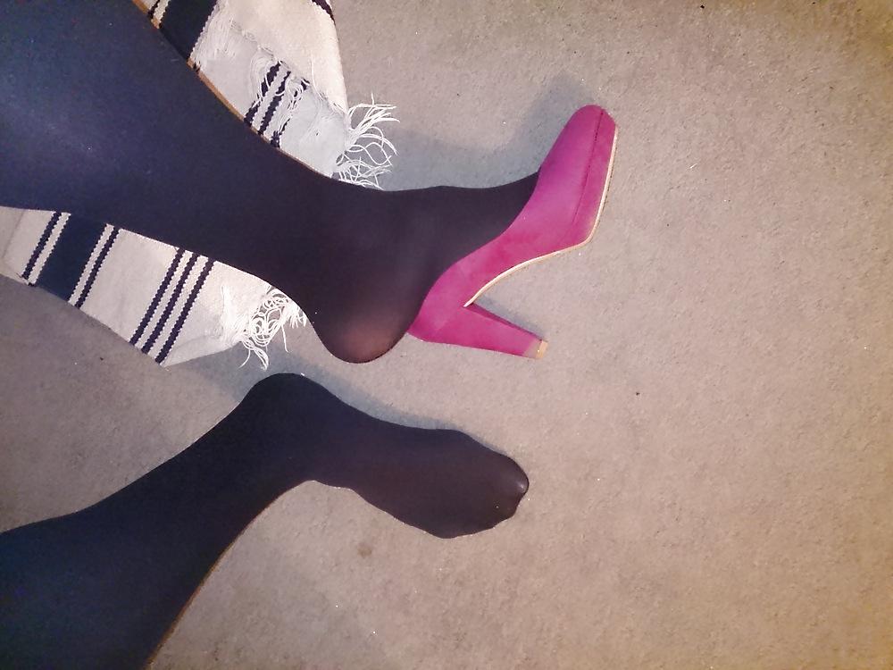 19P Having fun with my sister's friend bra panties pantyhose