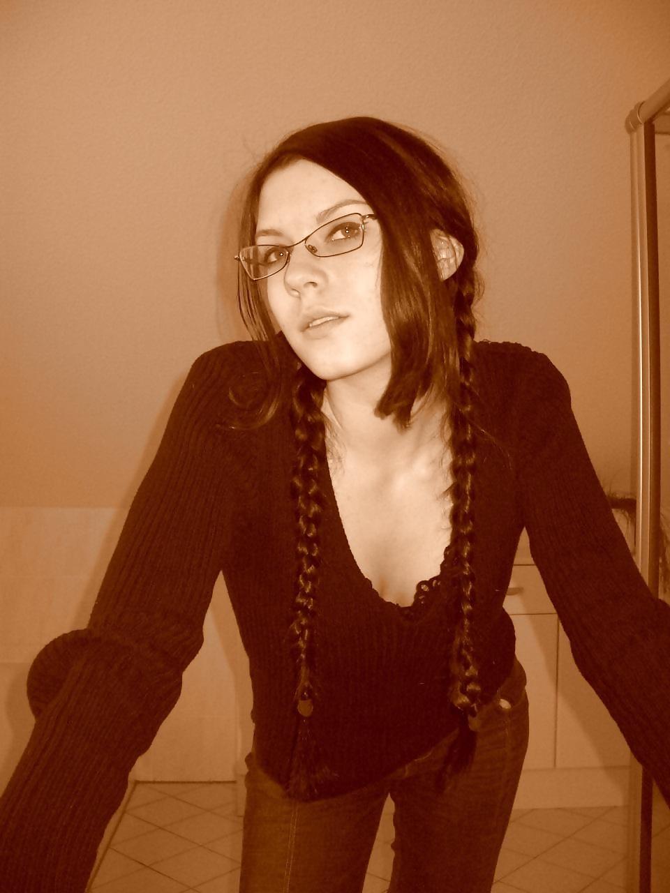13P Sexy Amateur Teen with Glasses