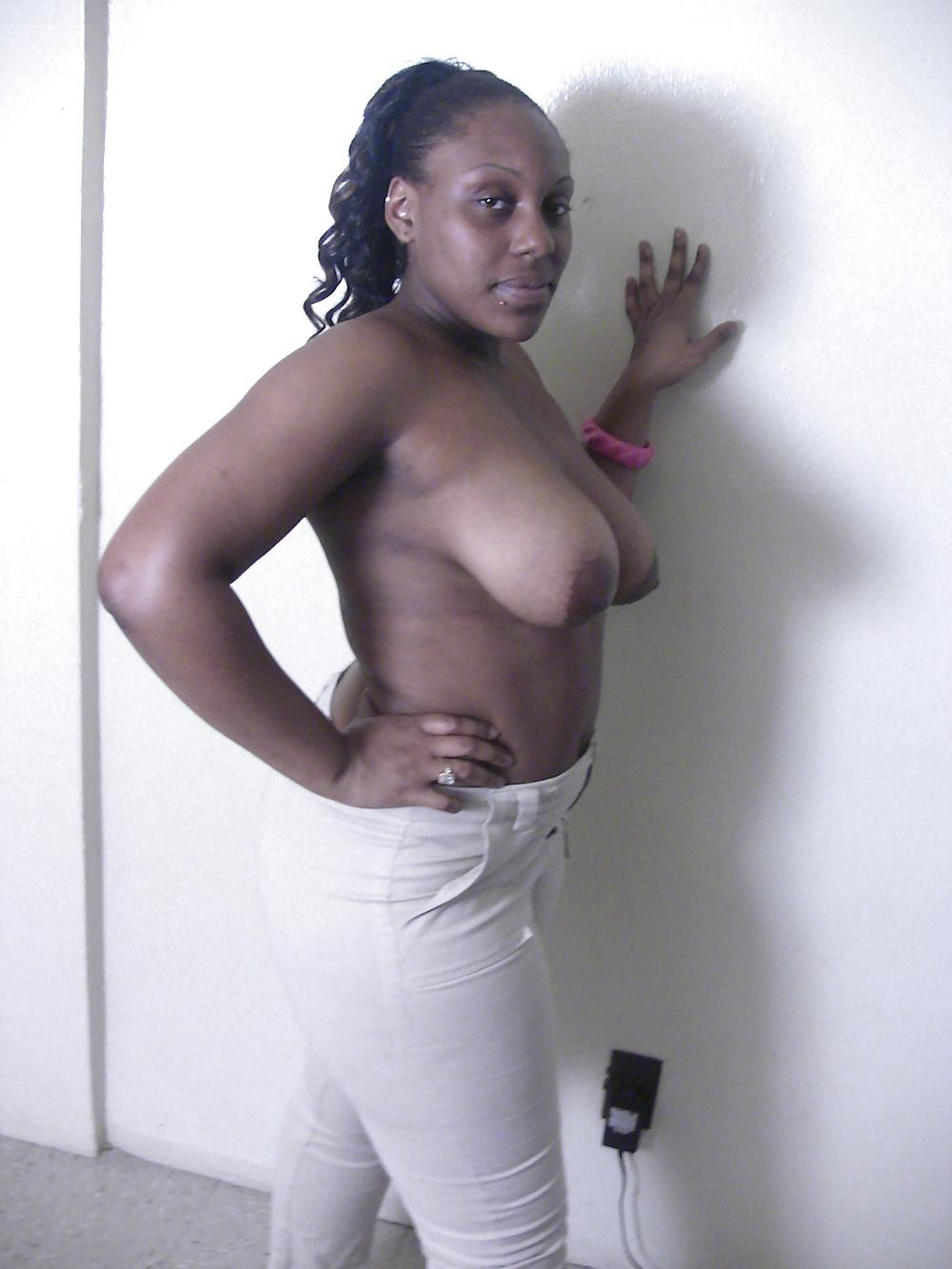 25P Another ebony slut from the hood with huge tits