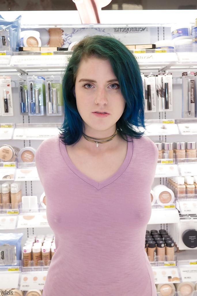 12P Slutty amateur teen Skylar Anke getting really freaky in a toy store