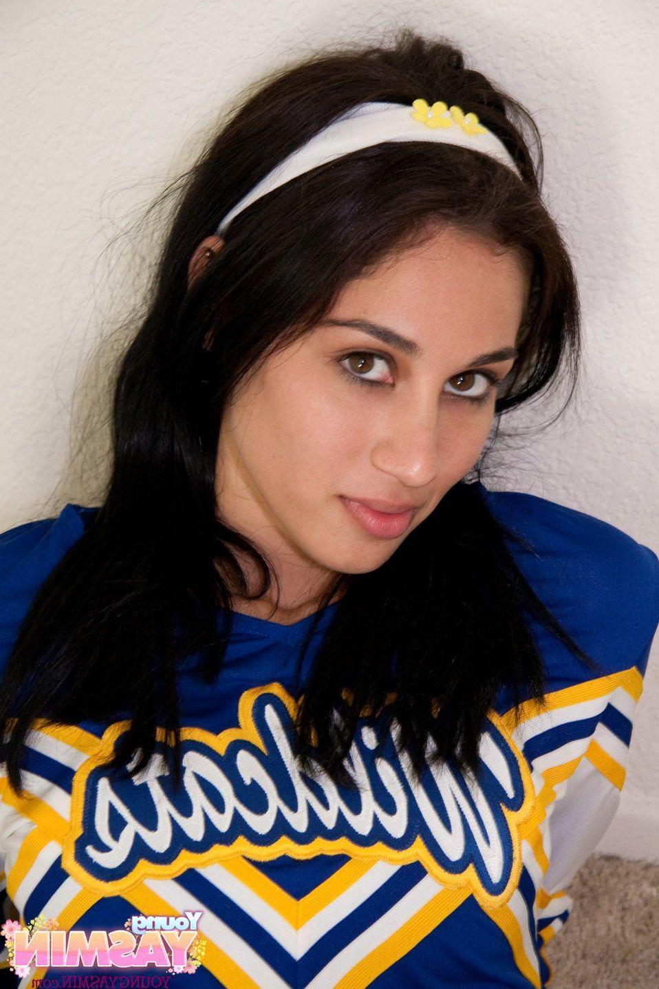 12P Pictures of teen slut Young Yasmin playing with her pussy after cheer-leading pr