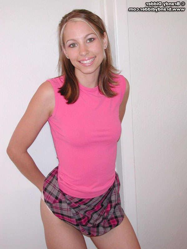 15P Schoolgirl Brandy shows you her perky boobs
