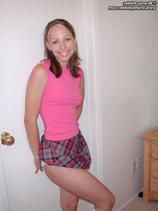 15P Schoolgirl Brandy shows you her perky boobs