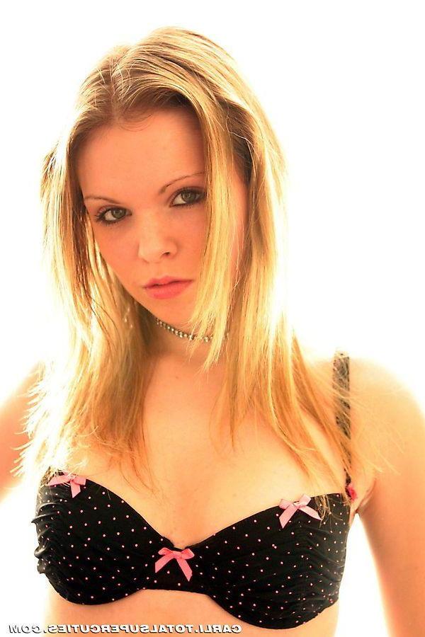 20P Pictures of teen girl Carli showing her perky tits