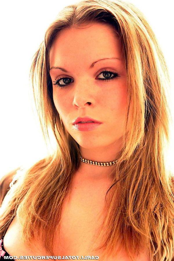 20P Pictures of teen girl Carli showing her perky tits