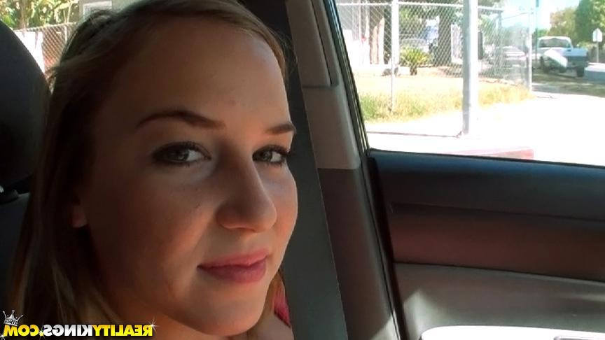 20P Amateur teen Charli Maverick gets picked up on the street for some hot sex