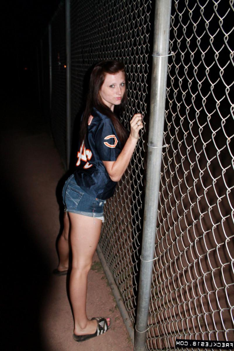 12P Sexy amateur teen Freckles 18 sends her love to her favourite team
