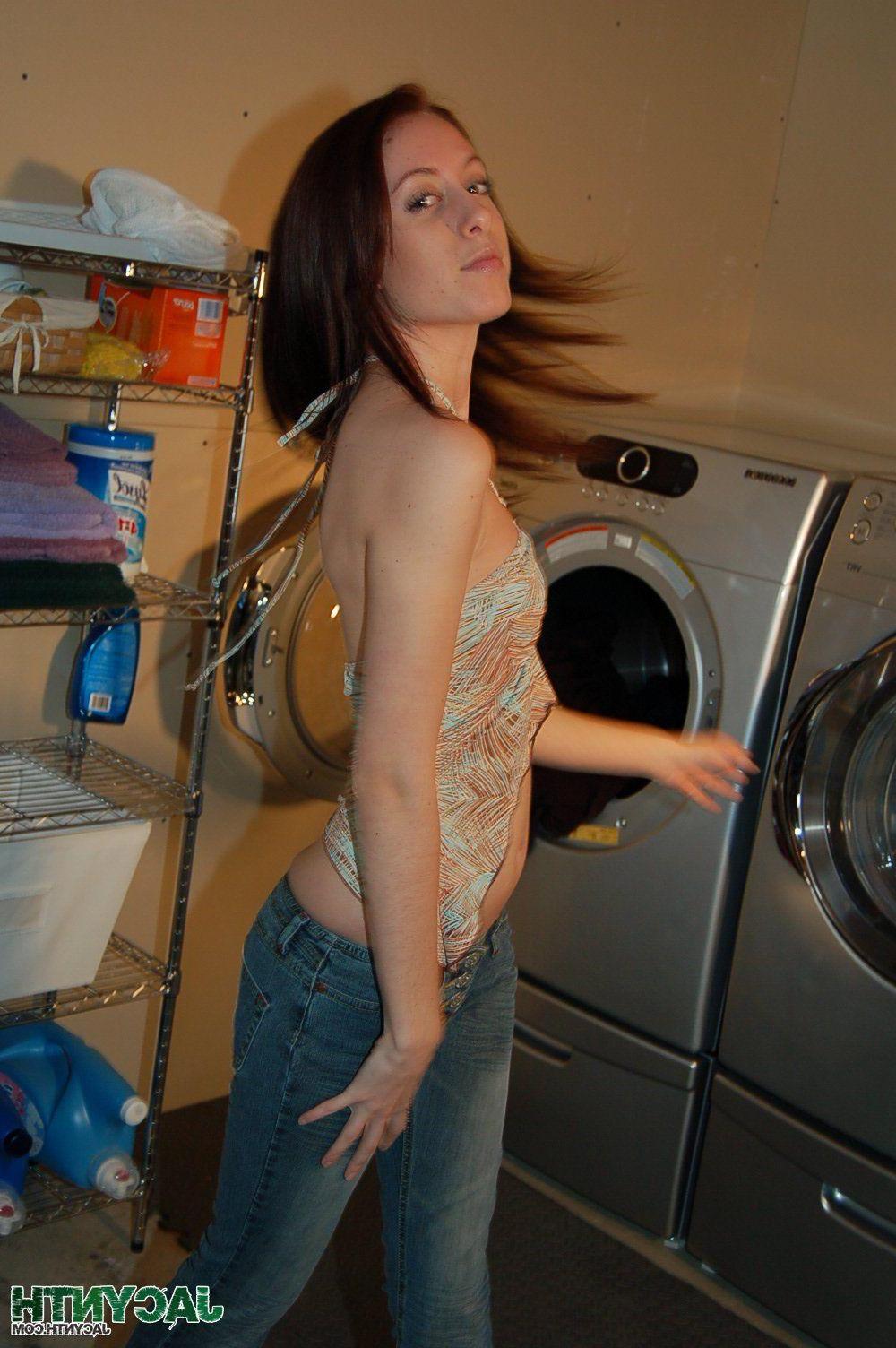 12P Pictures of teen chick Jacynth flashing her sexy thong