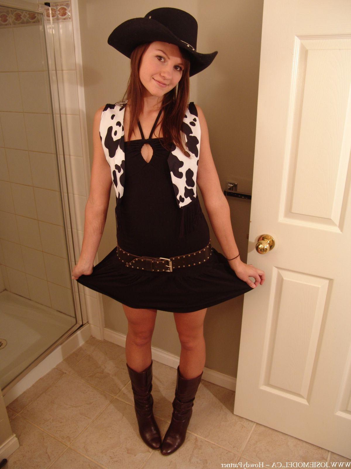20P Pictures of teen porn Josie Model dressed as your sexy cowgirl