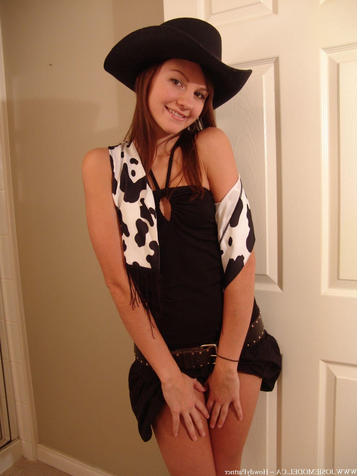 20P Pictures of teen porn Josie Model dressed as your sexy cowgirl