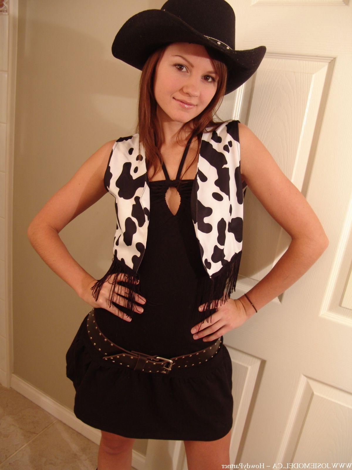 20P Pictures of teen porn Josie Model dressed as your sexy cowgirl