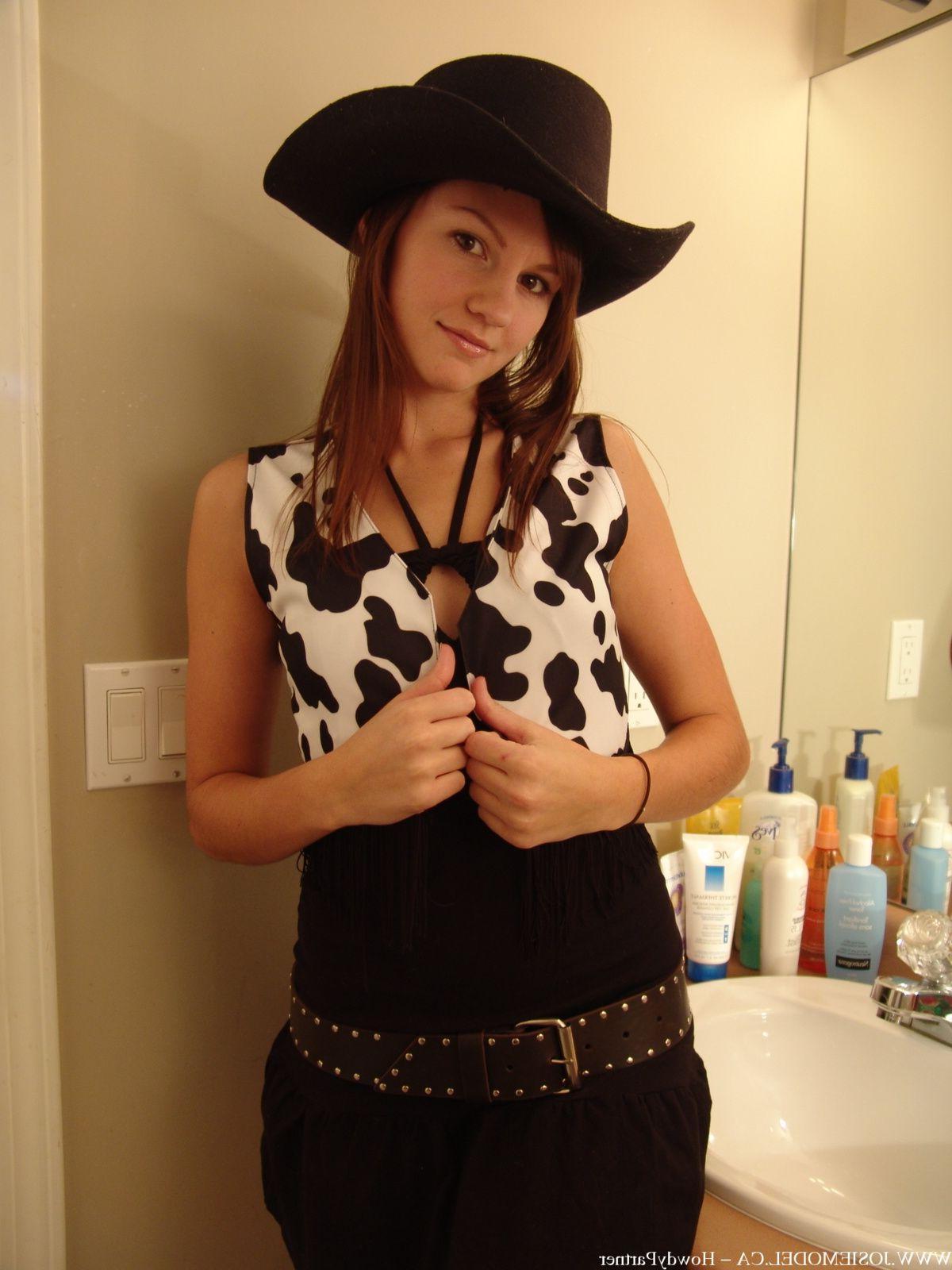 20P Pictures of teen porn Josie Model dressed as your sexy cowgirl