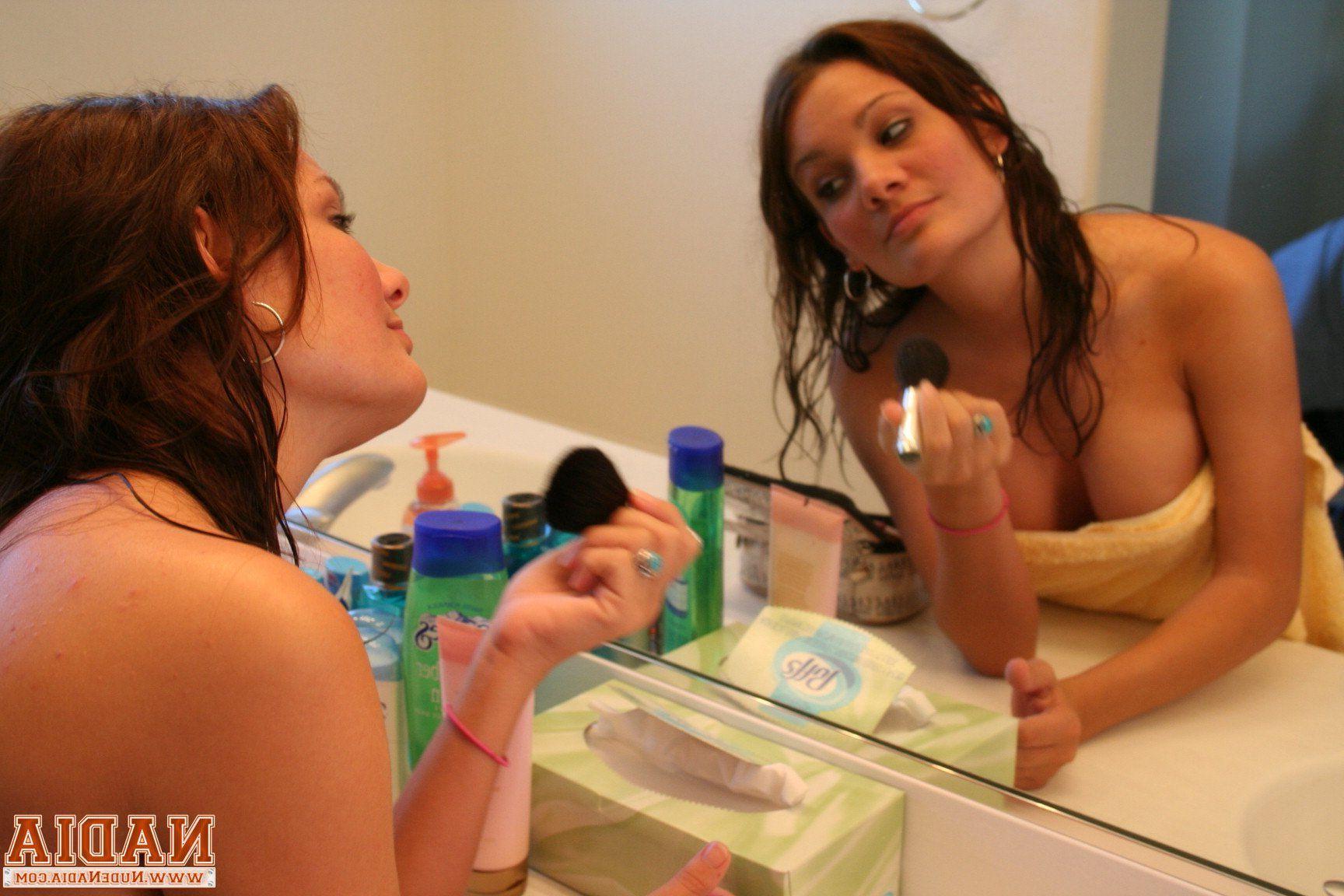 15P Pictures of teen chick Nude Nadia all hot and wet for you